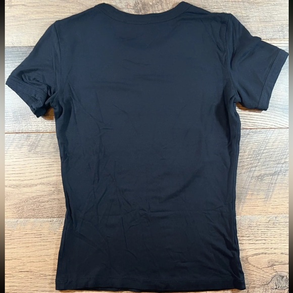 EMPORIO ARMANI T-Shirt Womens Size 38 /US 4 Black Dance Academy Invite Graphic - Picture 4 of 6